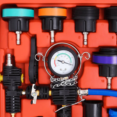 Kit Testeur Pression Radiateur 28 Pieces Mallette - packshot studio - Becquet Voiture