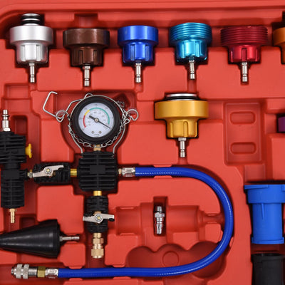 Kit Testeur Pression Refroidissement 28 Pieces - installé sur véhicule - Becquet Voiture
