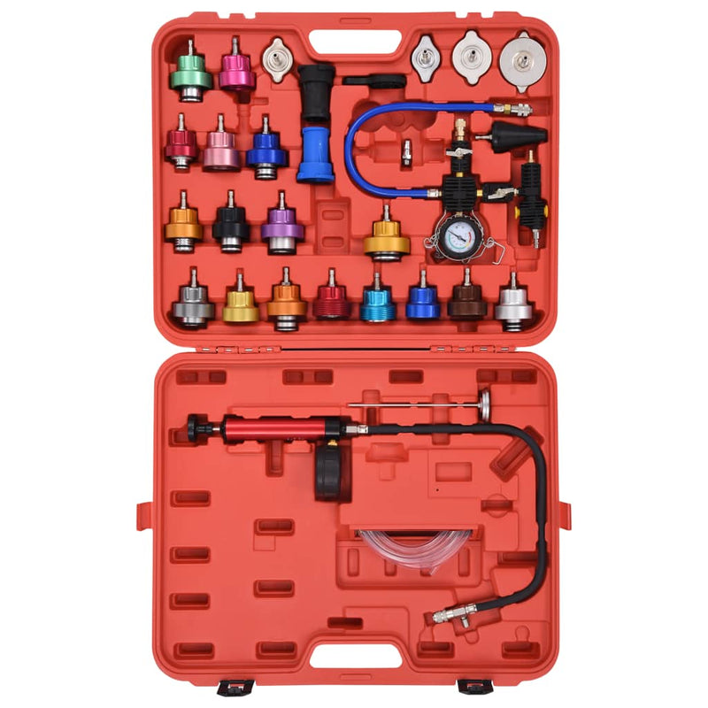 Kit Testeur Pression Refroidissement 28 Pieces - vue arrière - Becquet Voiture