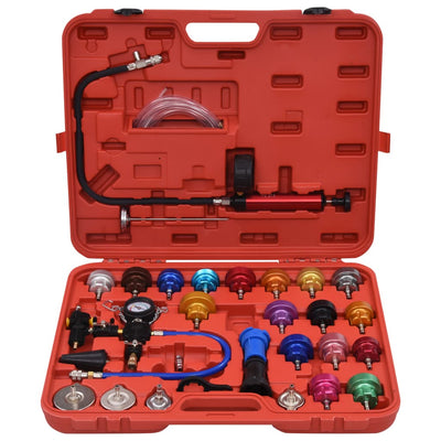 Kit Testeur Pression Refroidissement 28 Pieces - vue de face - Becquet Voiture