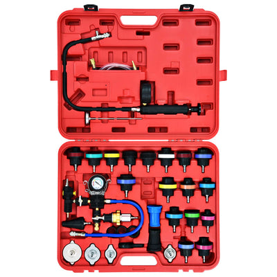 Kit Testeur Pression Refroidissement Universel 28 Pieces - vue arrière - Becquet Voiture