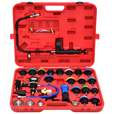 Kit Testeur Pression Refroidissement Universel 28 Pieces - vue de profil - Becquet Voiture