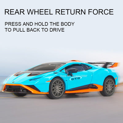 Lamborghini Huracan Miniature STO 1:32 - vue de profil 2 - Becquet Voiture