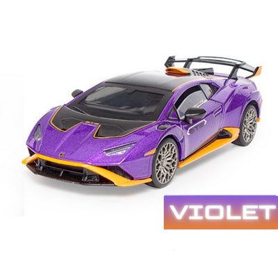 Lamborghini Huracan Miniature STO 1:32 - vue de trois-quarts - Becquet Voiture