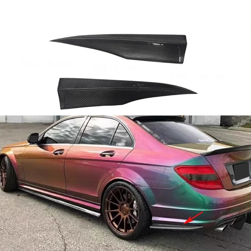Lame Arrière Pare Choc Mercedes C63 AMG W204 2007 2014 - vue de face - Becquet Voiture