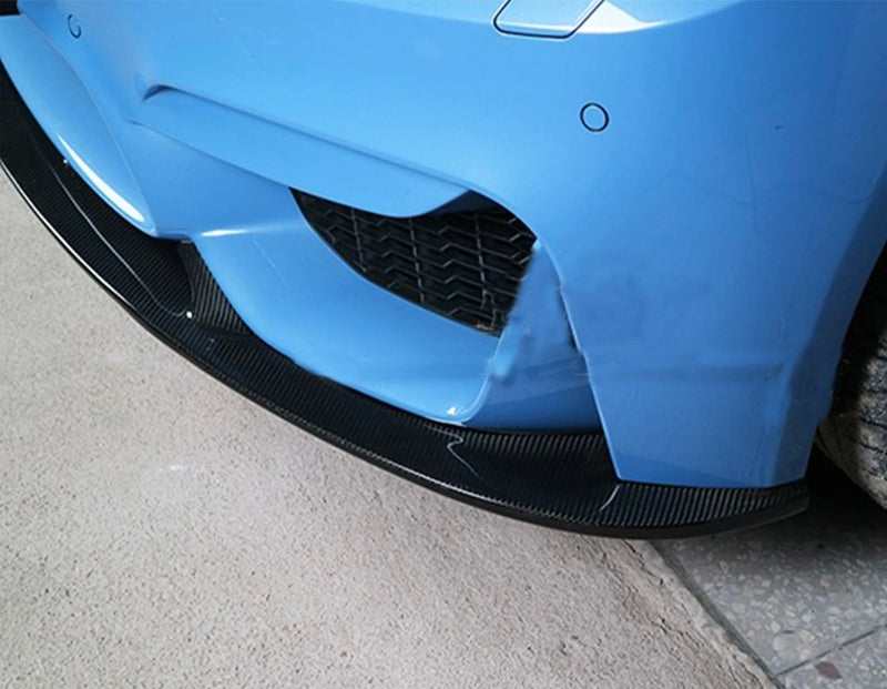 Lame Avant 3D Fibre Carbone BMW F80 F82 M3 M4 - vue arrière - Becquet Voiture