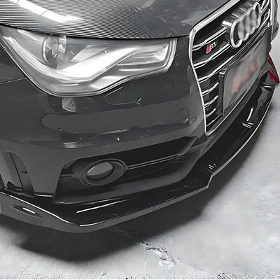 Lame Avant Audi A1 8X Noir Brillant 2012-2018 - vue de trois-quarts - Becquet Voiture