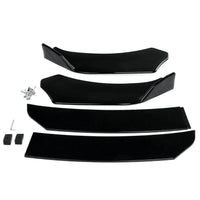 Frontlippe Audi A4 / A5 B8 / B9 Schwarz glänzend - Seitenansicht - Becquet Voiture