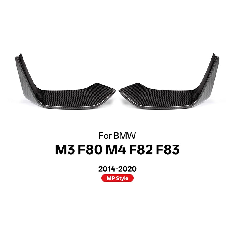 Lame Avant Carbone BMW M3 F80 M4 F82 F83 2014-2020 - détail du montage - Becquet Voiture