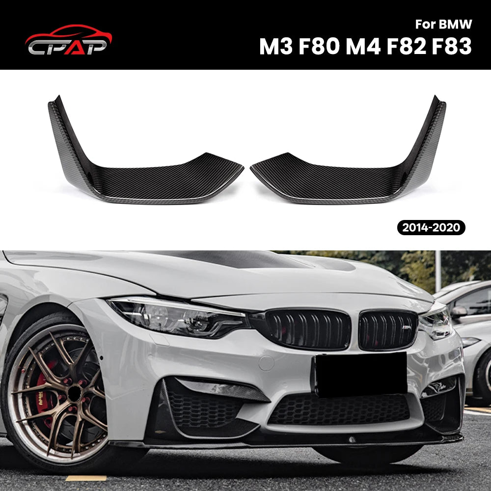 Lame Avant Carbone BMW M3 F80 M4 F82 F83 2014-2020 - vue de face - Becquet Voiture
