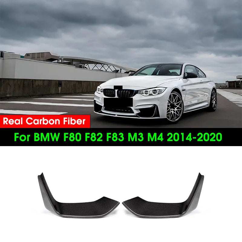 Lame Avant Carbone BMW M3 M4 F80 F82 F83 2014-2020 - vue de face - Becquet Voiture