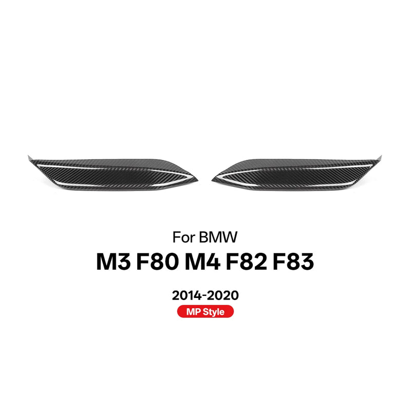 Lame Avant Carbone BMW M4 F82 M3 F80 2014-2020 - détail du montage - Becquet Voiture