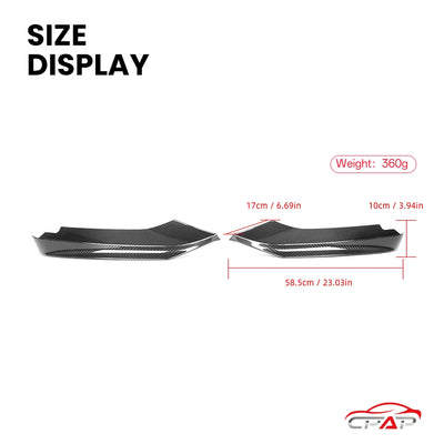 Lame Avant Carbone BMW Série 4 F32 F33 F36 - packshot studio - Becquet Voiture