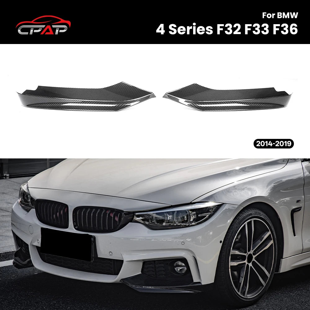 Lame Avant Carbone BMW Série 4 F32 F33 F36 - vue de face - Becquet Voiture