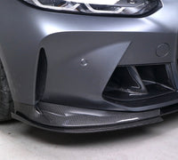 Lame Avant Fibre Carbone Style 3D BMW G80 G82 - détail du montage - Becquet Voiture