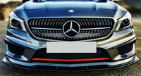 Lame avant Mercedes CLA C117 noir brillant - vue de face - Becquet Voiture