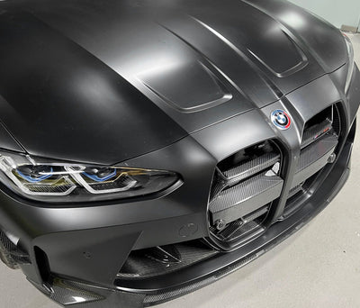 Lame Avant MP Fibre Carbone BMW G80 G81 G82 G83 - installé sur véhicule - Becquet Voiture