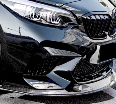 Lame Avant MTC Fibre Carbone BMW M2 F87 - vue de trois-quarts - Becquet Voiture