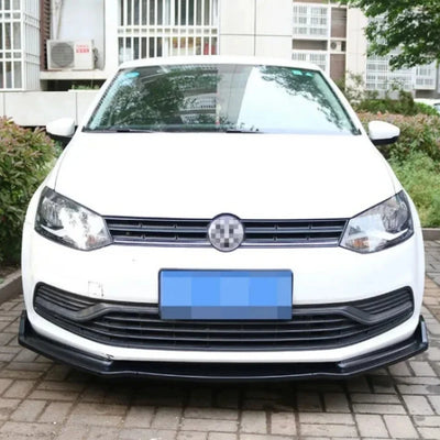 Lame Avant Pare-Choc VW Polo 6R 6C 2011-2020 Noir Carbone - vue arrière - Becquet Voiture