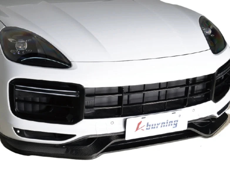 Lame Avant Porsche Cayenne Fibre de Carbone - packshot studio - Becquet Voiture