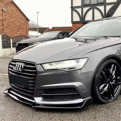 Lame avant splitter Audi A6 S6 C7 2014-2018 - vue de trois-quarts - Becquet Voiture