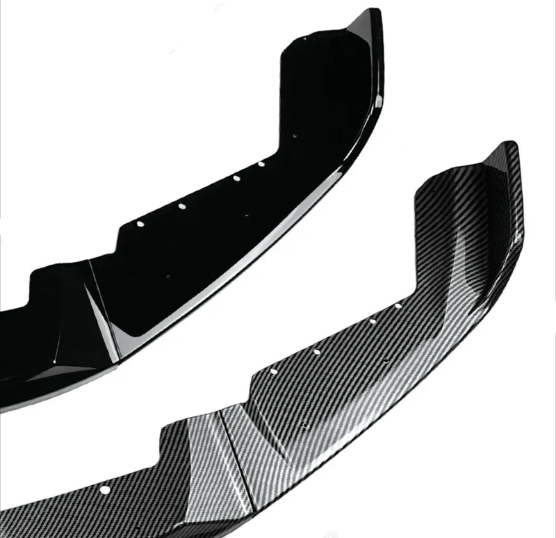 Lame avant splitter BMW M2 F87 2015-2021 noir brillant - installé sur véhicule - Becquet Voiture
