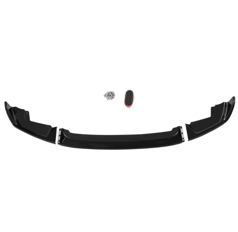 Lame avant splitter BMW M2 F87 2015-2021 noir brillant - vue de dessus - Becquet Voiture
