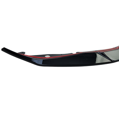 Lame avant splitter pare-choc BMW M4 G82 2021-2026 noir brillant - installé sur véhicule - Becquet Voiture