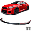 Lame avant splitter pare-chocs BMW M2 G42 2023-2026 noir brillant