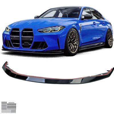 Lame avant splitter pare-chocs BMW M3 G80 G81 2021-2026 - vue de face - Becquet Voiture
