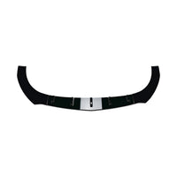 Schwarze Frontlippe Splitter für Mercedes CLA C118 AMG Line in Hochglanz - Vorderansicht - Becquet Voiture