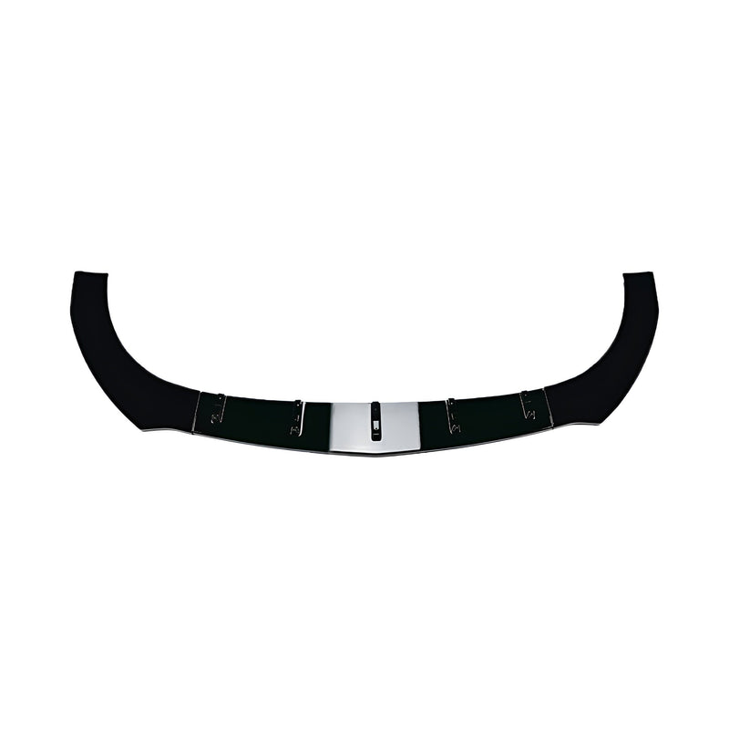 Schwarze Frontlippe Splitter für Mercedes CLA C118 AMG Line in Hochglanz - Vorderansicht - Becquet Voiture
