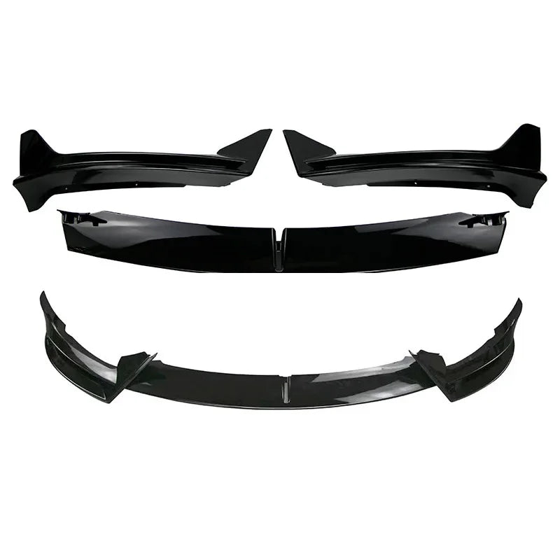 Lame Avant Tesla Model 3 Model Y 2016-2024 Look Carbone - détail du montage 2 - Becquet Voiture