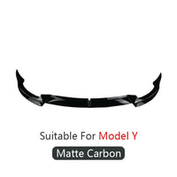 Lame Avant Tesla Model 3 Model Y 2016-2024 Look Carbone - packshot studio 3 - Becquet Voiture
