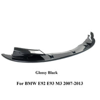 Lame de Pare-Chocs Avant BMW M3 E90 E92 E93 2007-2013 - vue de dessus - Becquet Voiture