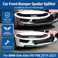 Lame de Pare-Chocs Avant BMW X3M X4M F97 F98 2019-2021 - vue de face - Becquet Voiture