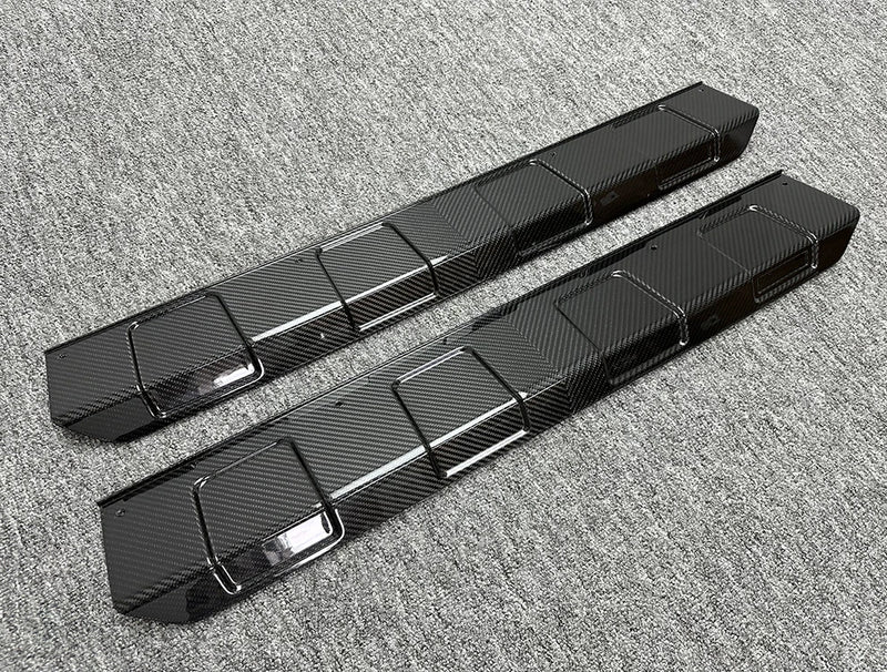 Lame de Pare-Chocs Avant et Arrière Carbone Mercedes Classe G W464 2019-2024 - installé sur véhicule - Becquet Voiture