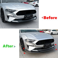 Lame de Pare-chocs Avant Ford Mustang MK6.5 2018-2023 - vue de trois-quarts - Becquet Voiture