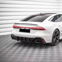Lame Pare-Choc Arrière Audi RS6 RS7 ABS Noir - vue de trois-quarts - Becquet Voiture