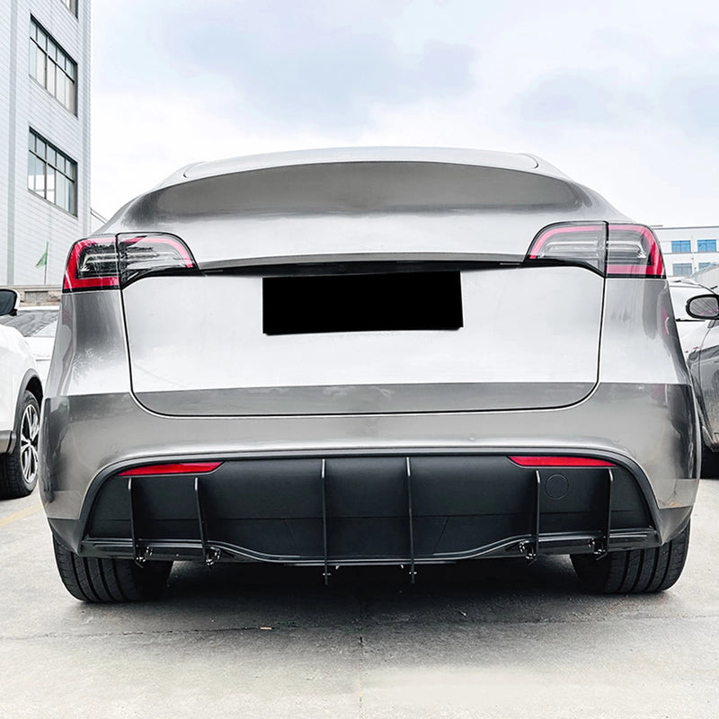 Lame Pare-Choc Arrière Tesla Model Y 2018-2025 - en situation - Becquet Voiture