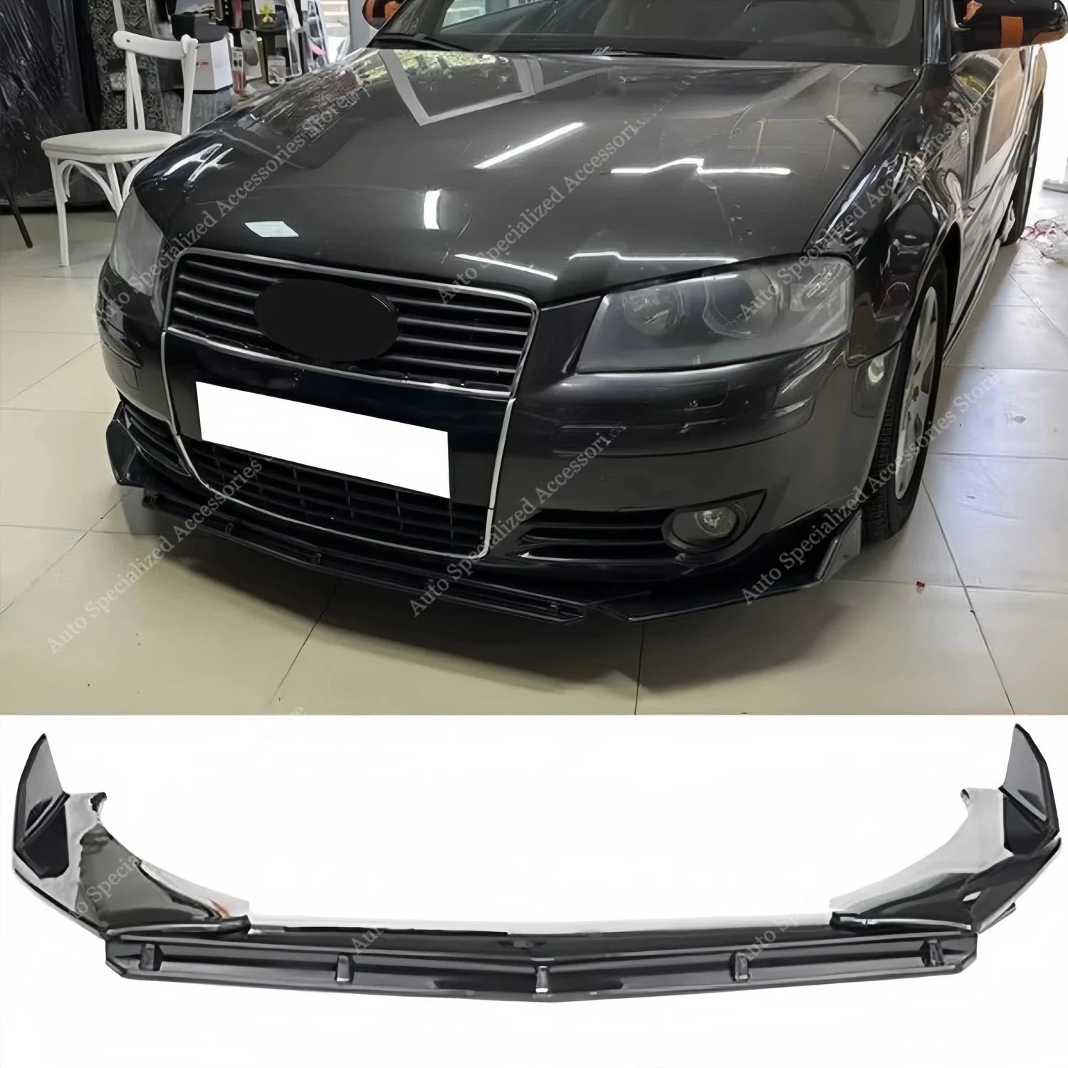 Lame Pare-Choc Avant Audi A3 8P 2003-2008 - vue de face - Becquet Voiture