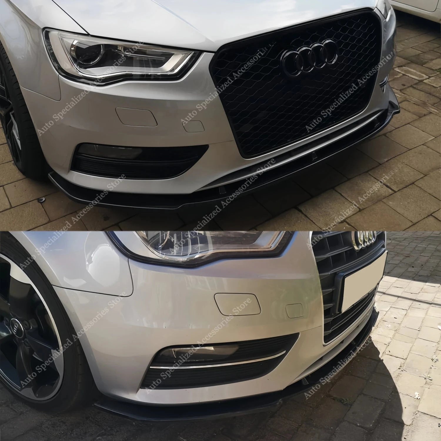 Lame Pare-Choc Avant Audi A3 8V 2012-2016 - vue de face - Becquet Voiture