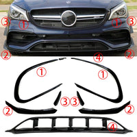 Lame Pare-Choc Avant Mercedes CLA C117 2016-2019 - installé sur véhicule - Becquet Voiture