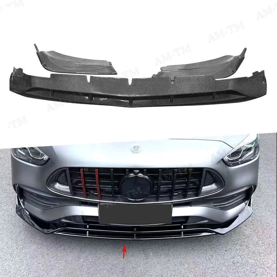 Lame Pare-Choc Avant Mercedes Classe C W206 - vue de face - Becquet Voiture