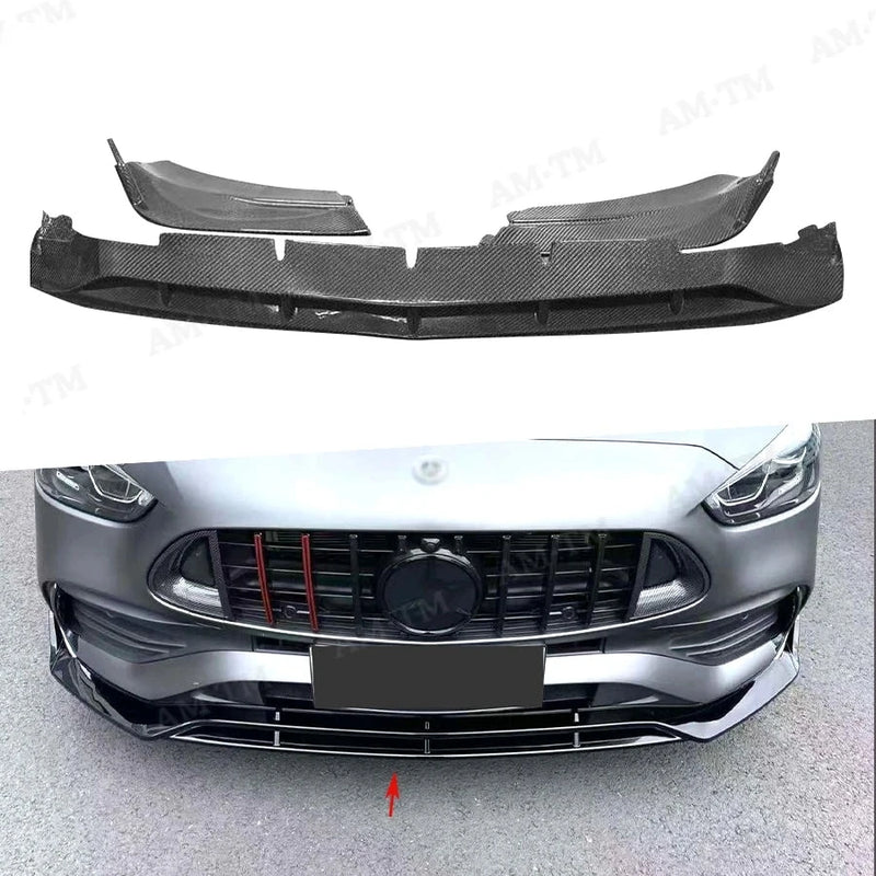 Lame Pare-Choc Avant Mercedes Classe C W206 - vue de face - Becquet Voiture