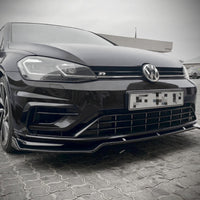Lame Pare-Choc Avant Noir Maxton Golf 6 7 - vue arrière - Becquet Voiture