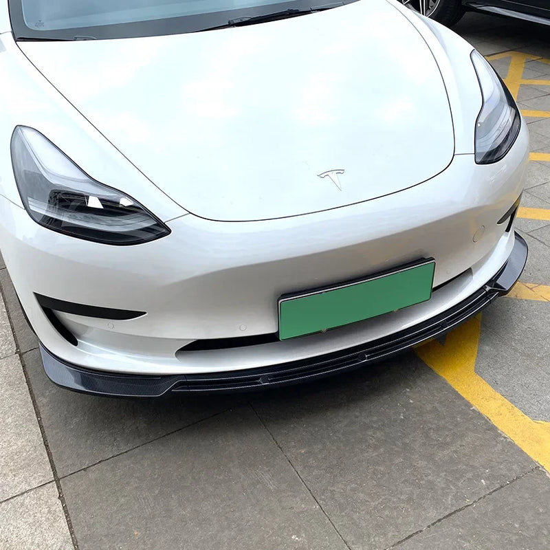 Lame Pare-Choc Avant Tesla Model 3 Maxton - vue arrière 2 - Becquet Voiture