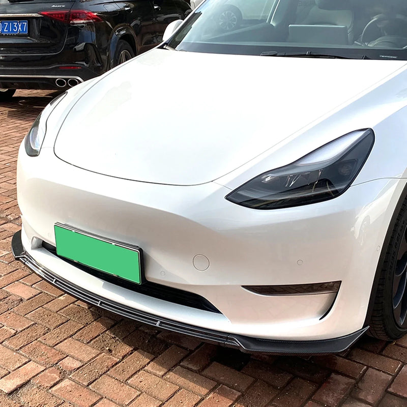 Lame Pare-Choc Avant Tesla Model Y 2020-2022 - vue de dessus - Becquet Voiture