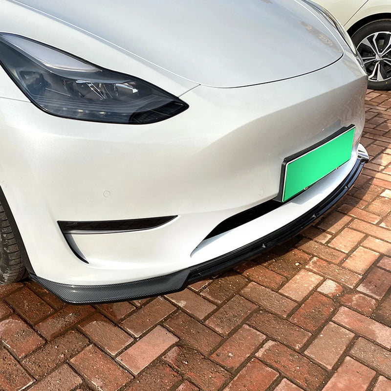 Lame Pare-Choc Avant Tesla Model Y 2020-2022 - vue de trois-quarts - Becquet Voiture