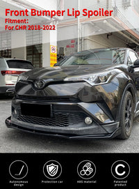 Lame Pare-Choc Avant Toyota CHR 2018-2022 Splitter - détail du montage - Becquet Voiture